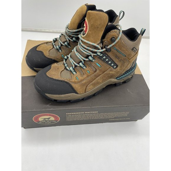 Irish Setter Shoes - WOMENS Red Wing Irish‎ Setter Two Harbors Safety Toe 83204 Work Hiker Boots 9.5